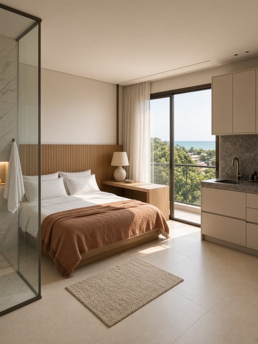 Flat sofisticado a 120 metros do mar — Cabo Branco, João Pessoa