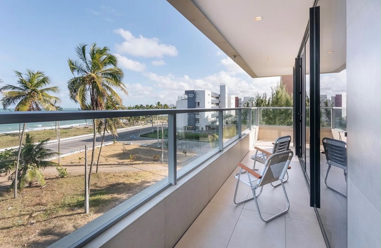 Apartamento Beira-mar com vista definitiva e varanda panorâmica  — Intermares, Cabedelo