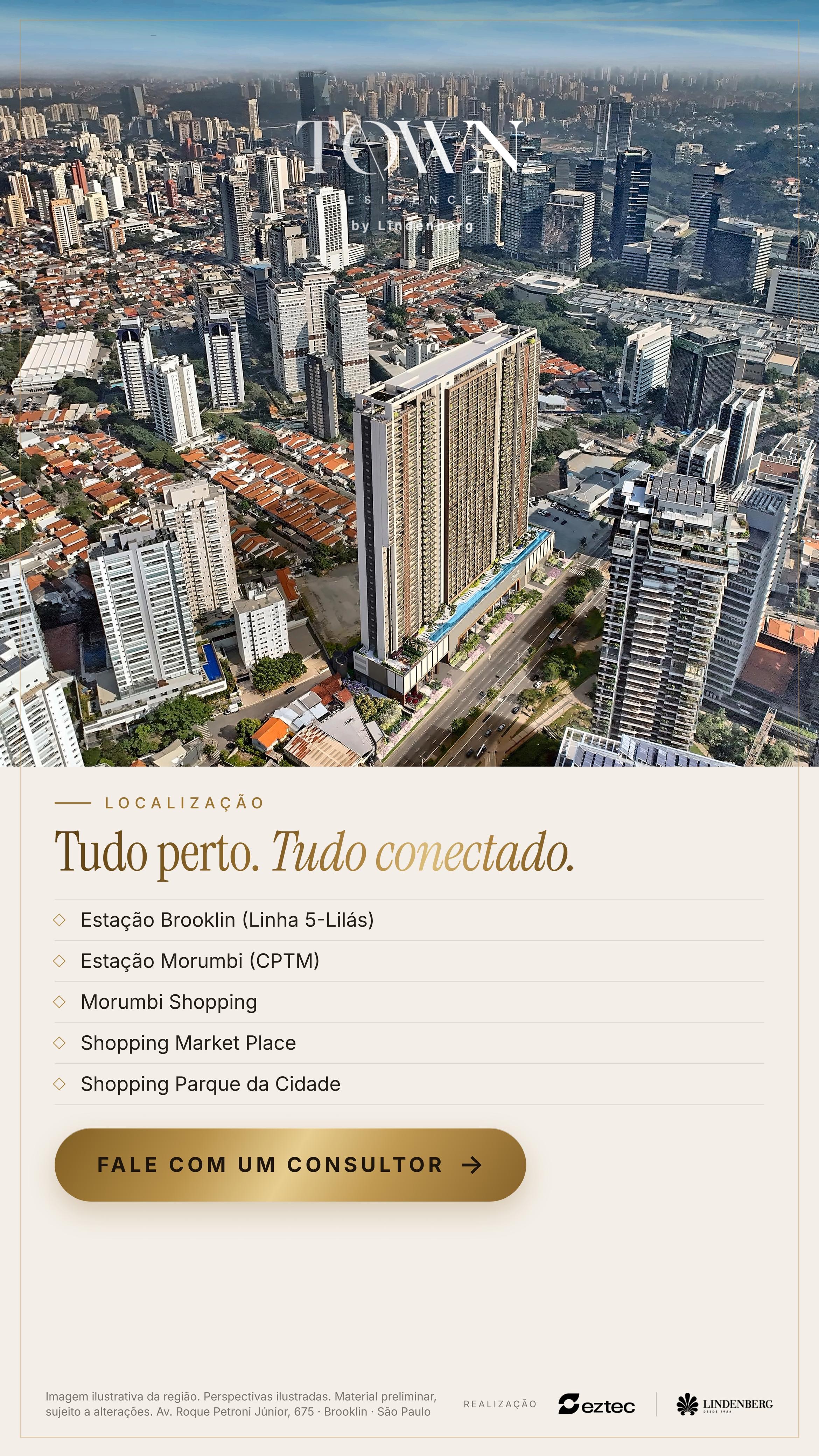 TOWN Residences by Lindenberg | Pré-Lançamento no Brooklin. Investimento Imobiliaria em São Paulo. — São Paulo, São Paulo