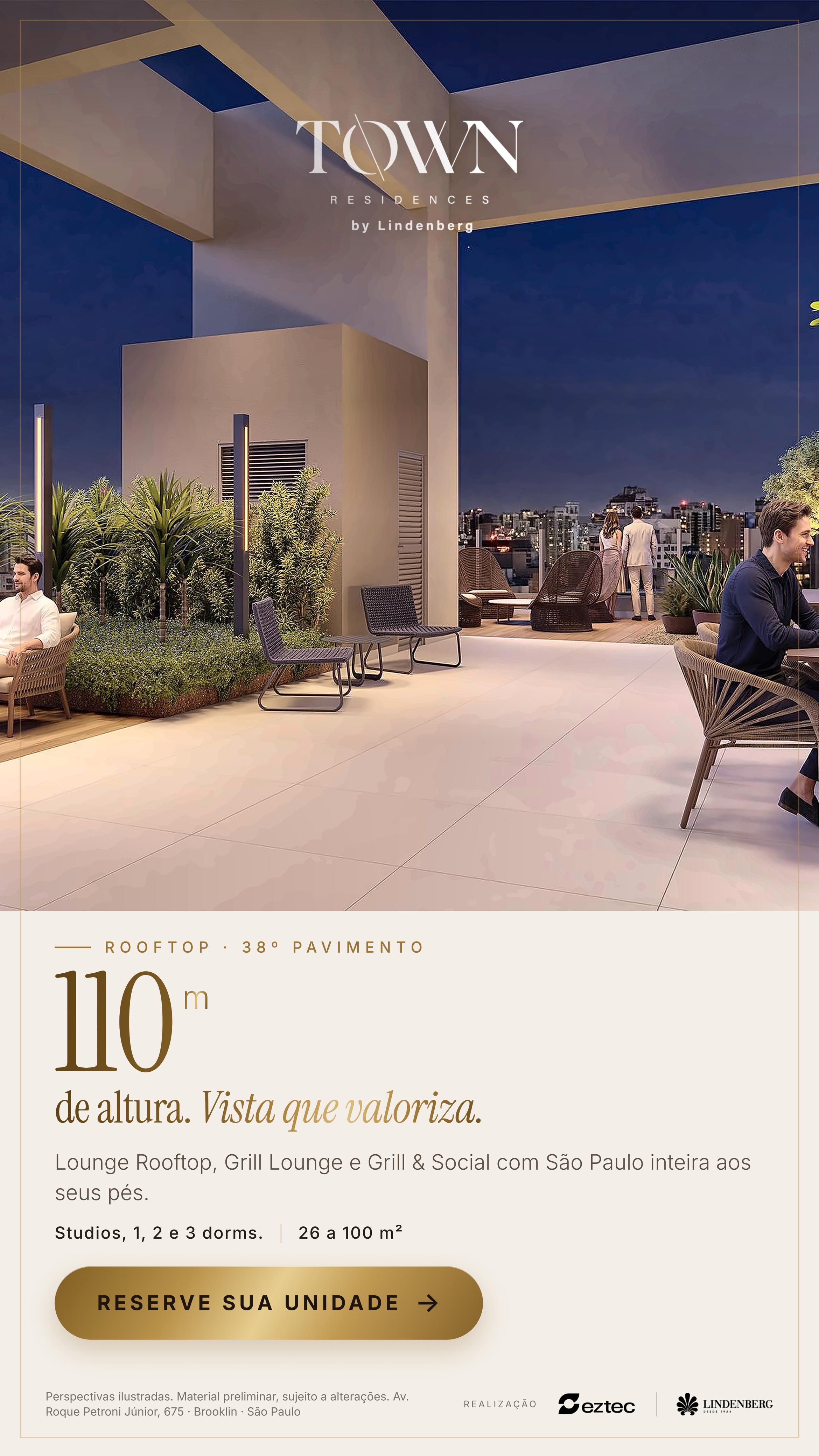 TOWN Residences by Lindenberg | Pré-Lançamento no Brooklin. Investimento Imobiliaria em São Paulo. — São Paulo, São Paulo